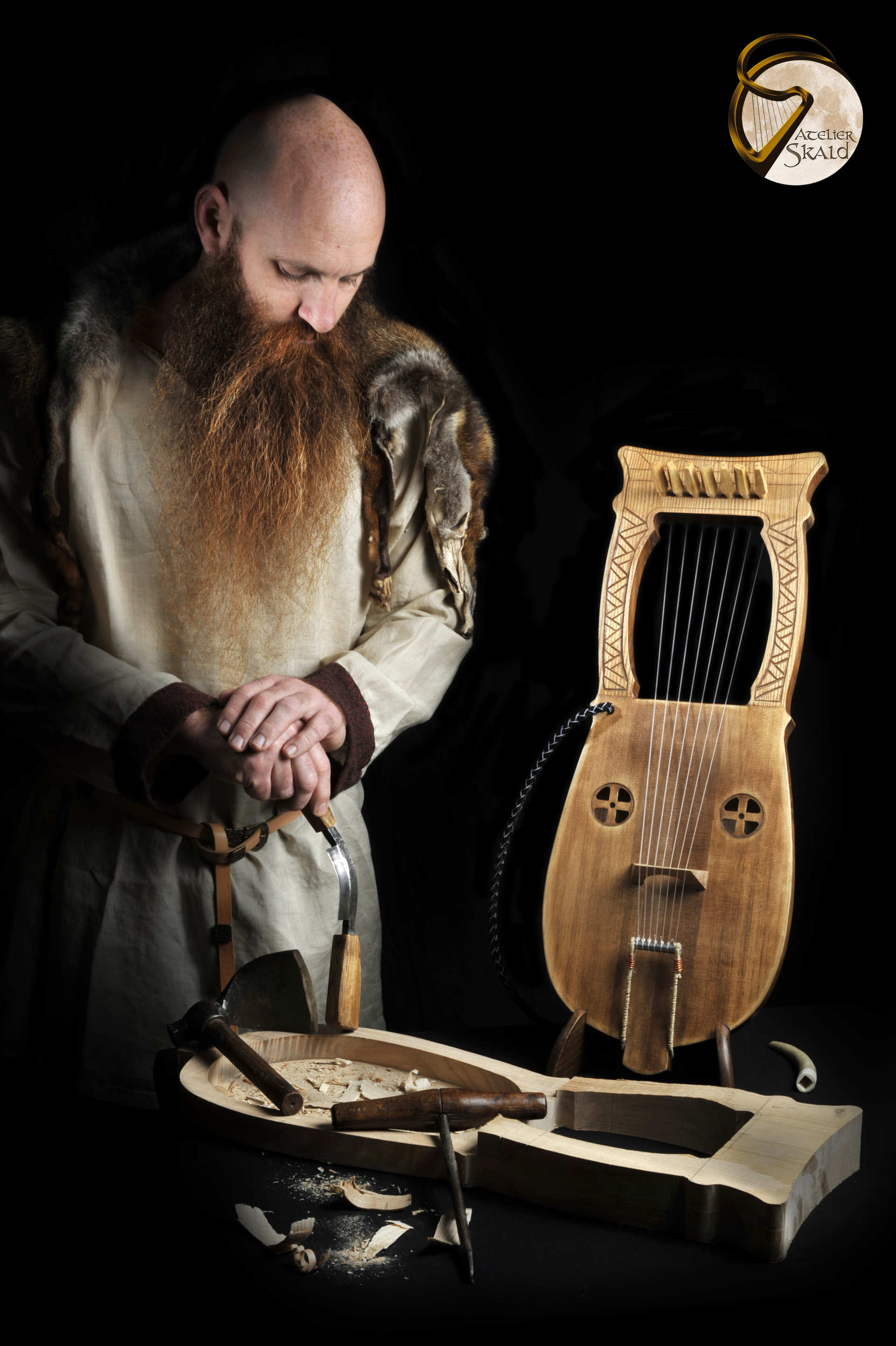 Lyre de Kravik Lyre Viking viking instrument nordic lyre